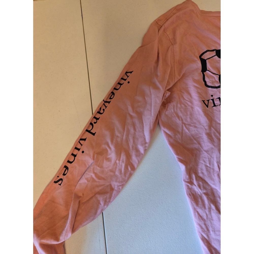 Vineyard Vines Soccer Whale Long Sleeve Pocket Shirt Womens Small Pink - Picture 13 of 13